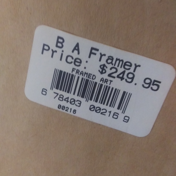 French Oil Canvas Painting - Picture 2 of 2